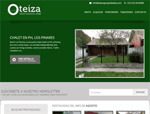 Tablet Screenshot of oteizapropiedades.com